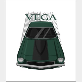 Custom Chevrolet Vega GT 1971 - 1973 - dark green and black Posters and Art